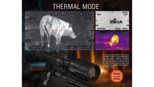 ATN ThOR 4 1.5-15x25mm Thermal Smart HD Rifle Scope, Color: Black - Image 8